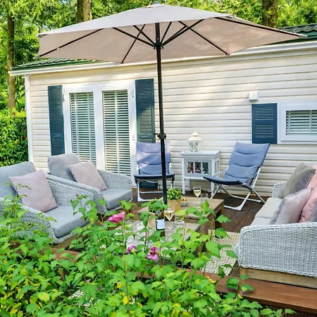 Luxe Met Prachtig Terras Op De Veluwe , Veel Privacy Chalet *